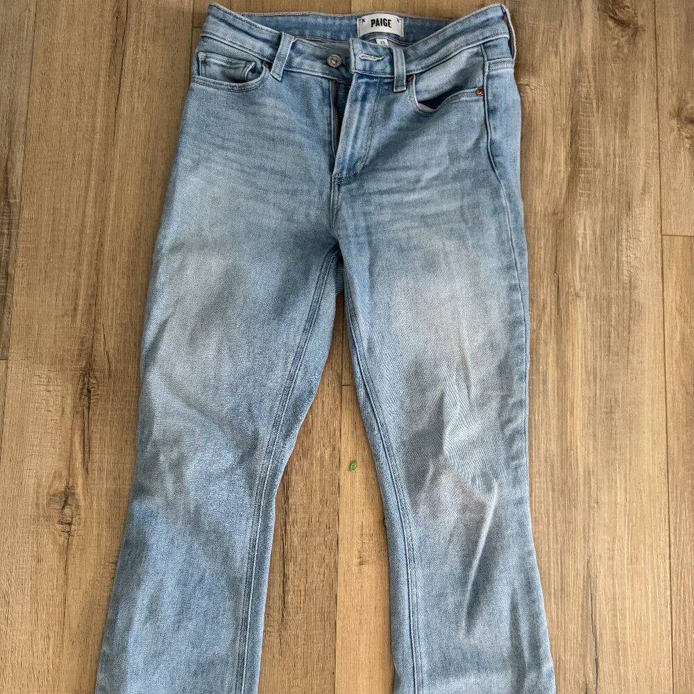 Paige Colette Crop Flare Jeans Size 25